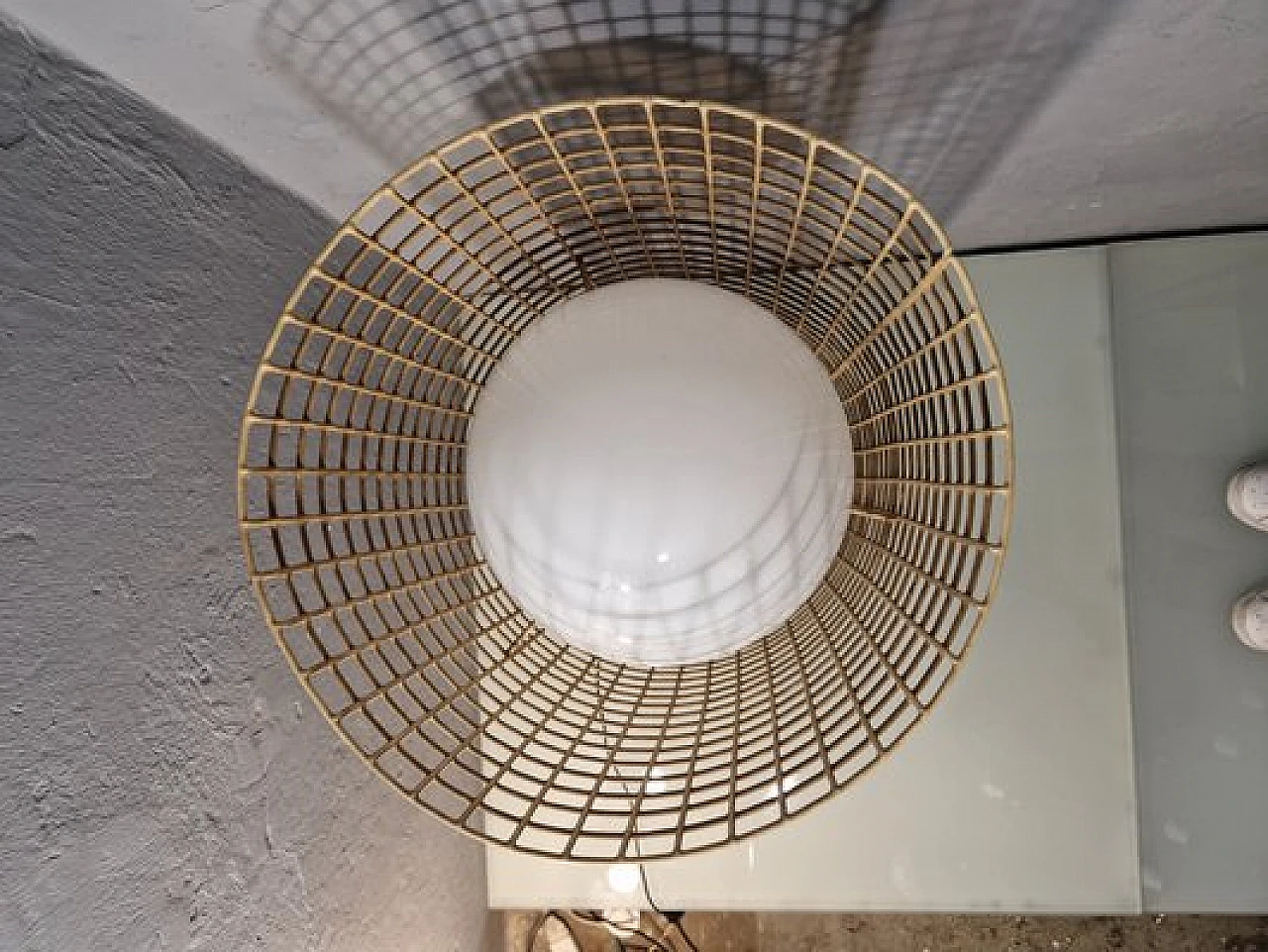 Floor lamp 1102 in gilded iron by Gino Sarfatti for Arteluce, 1950s 8