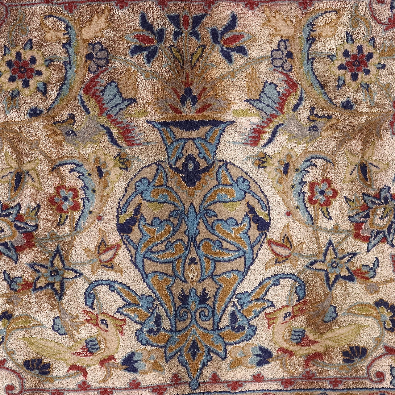 Coppia di tappeti Isfahan iraniani in lana e seta 3