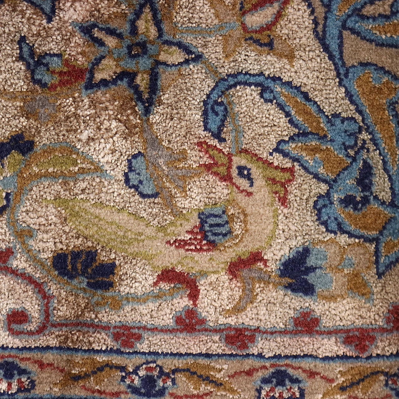 Coppia di tappeti Isfahan iraniani in lana e seta 4