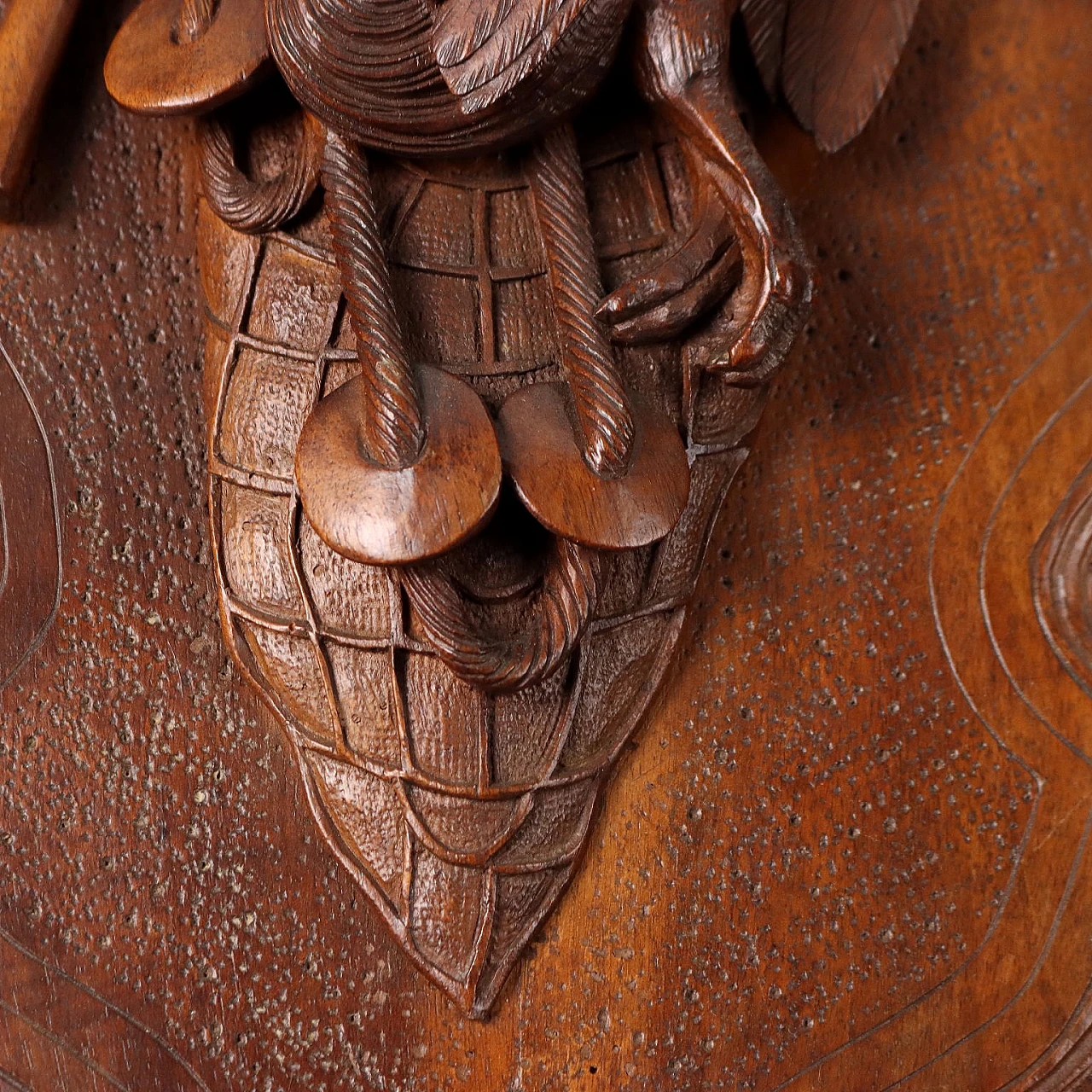 Pair of walnut plaques with game, early 20th century 6