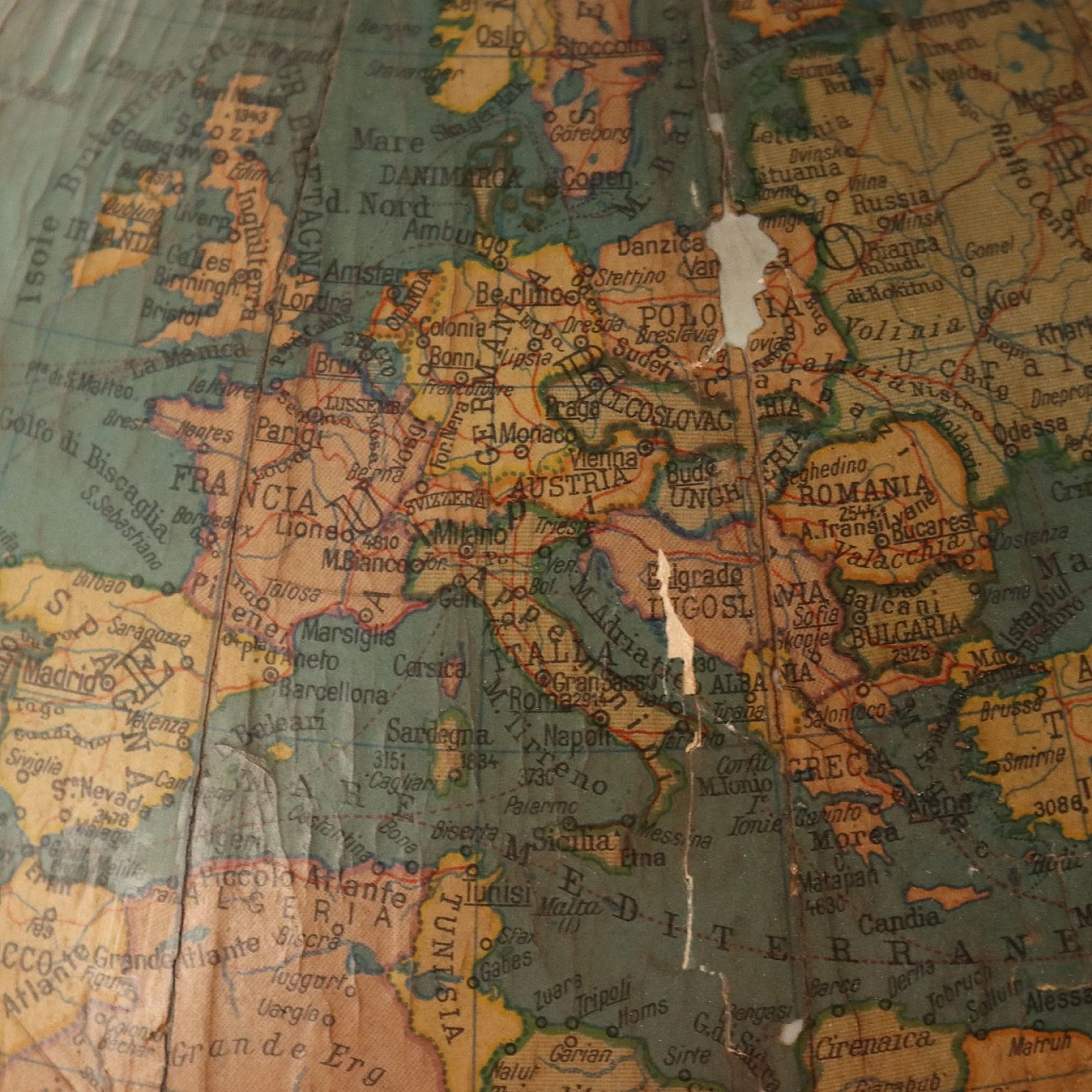 Mappamondo di Editore Bolis Bergamo, anni '50 4