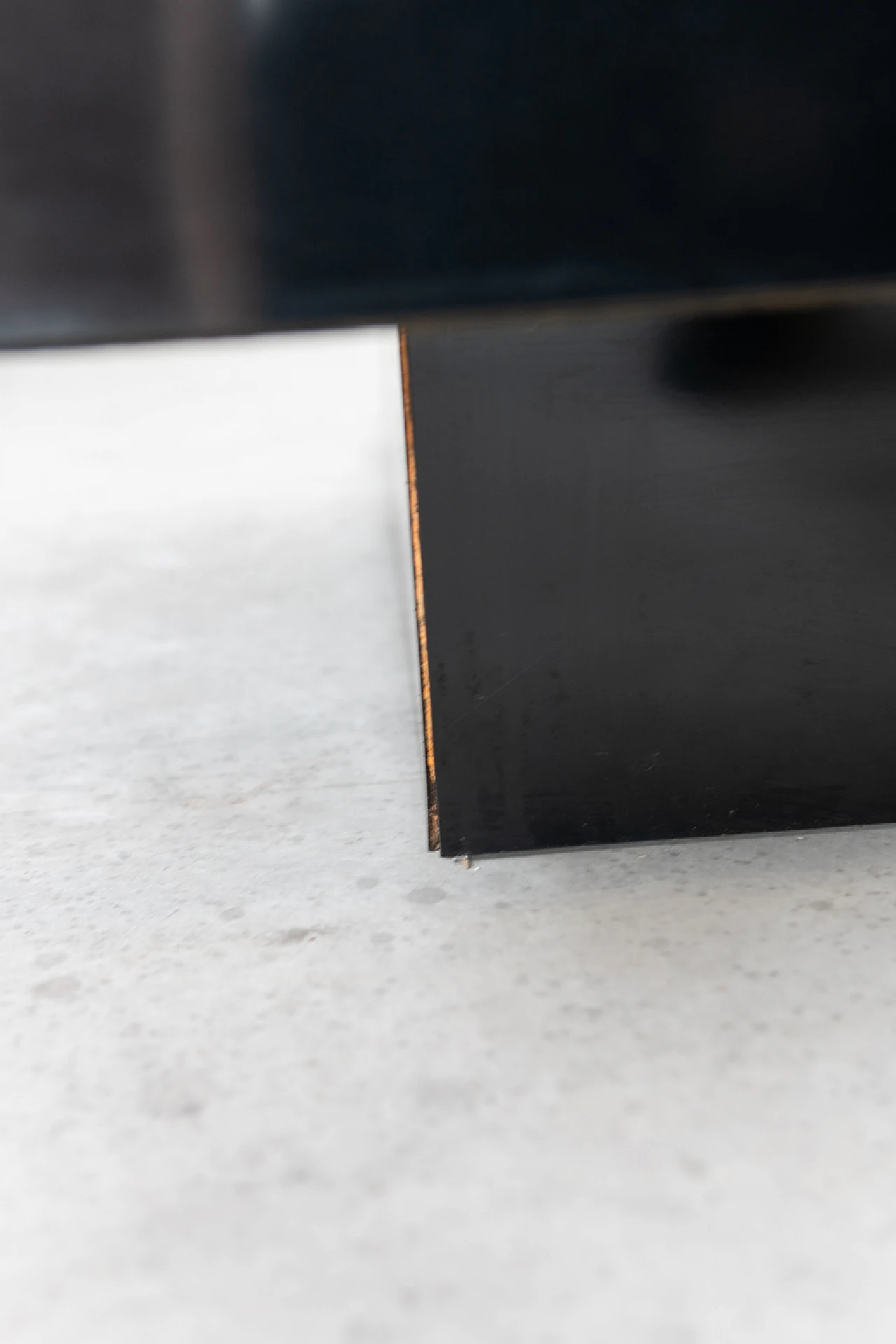 Tavolino in legno e acciaio di Willy Rizzo per Mario Sabot, anni '80 5