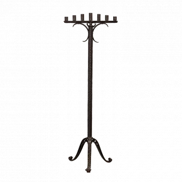 Neo-Renaissance style iron menorah