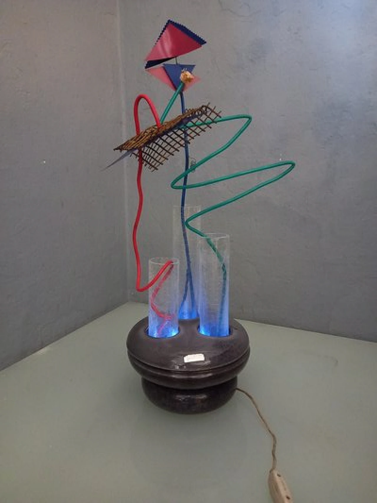 Table Lamp sculpture by Federico Simone for C. Casarte, 1980s 11