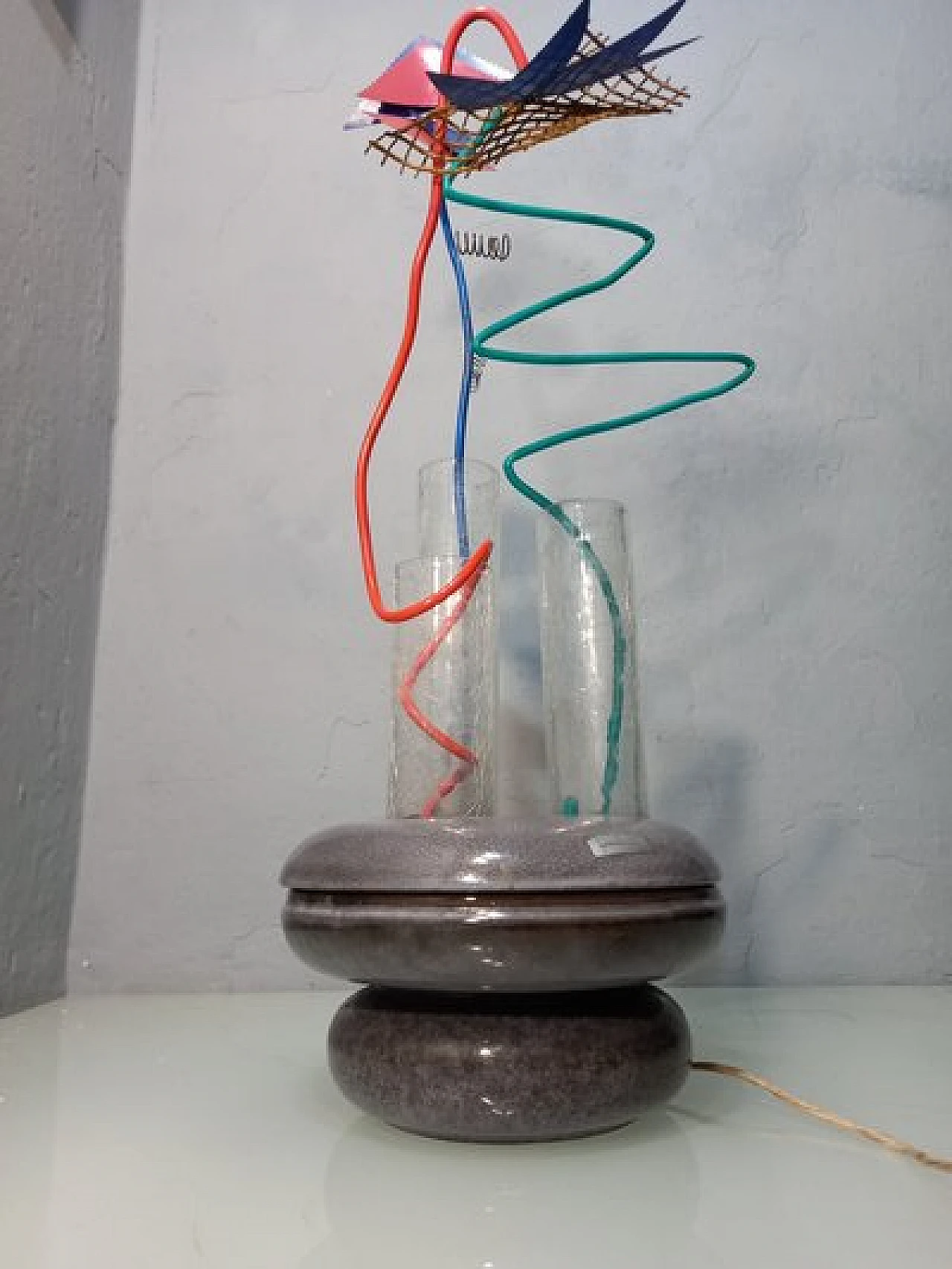 Table Lamp sculpture by Federico Simone for C. Casarte, 1980s 12