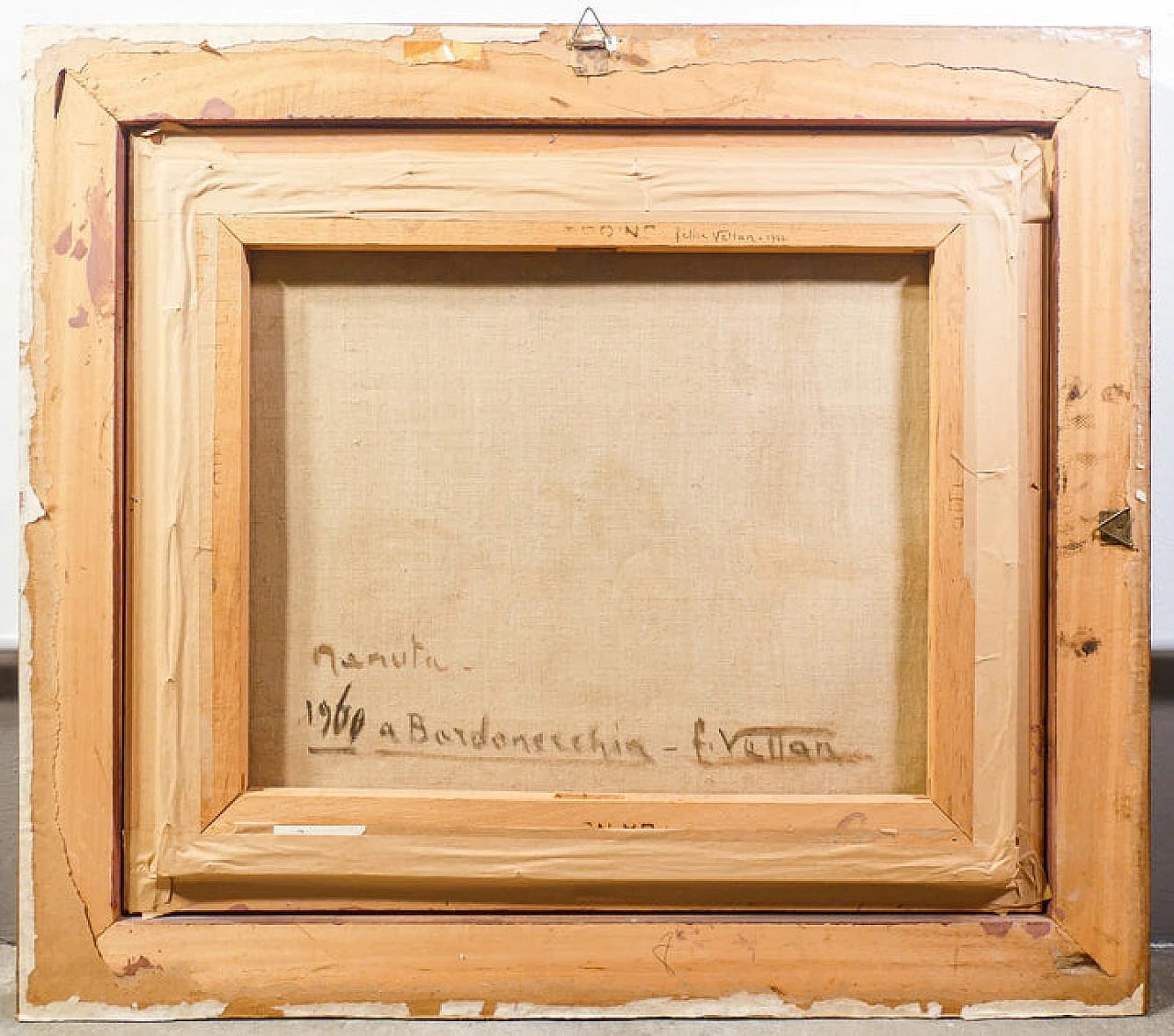 Felice Vellan, natura morta, dipinto a olio su tela, 1960 8