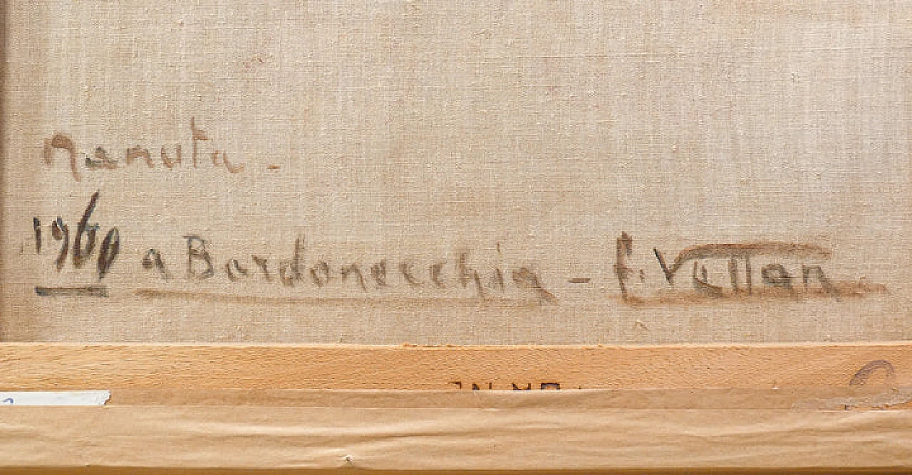 Felice Vellan, natura morta, dipinto a olio su tela, 1960 9