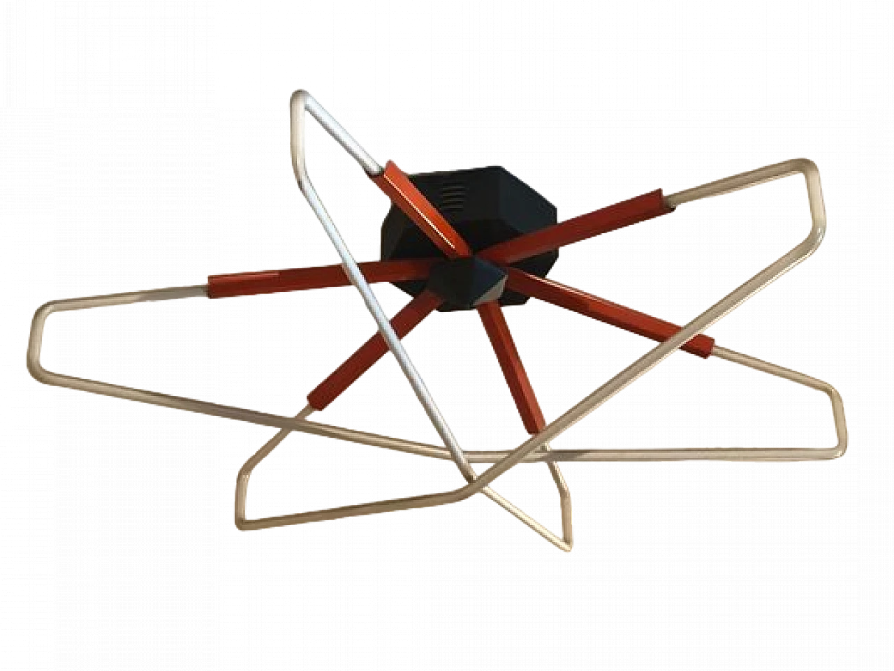 Lampadario al neon in ferro e plastica, anni '70 7