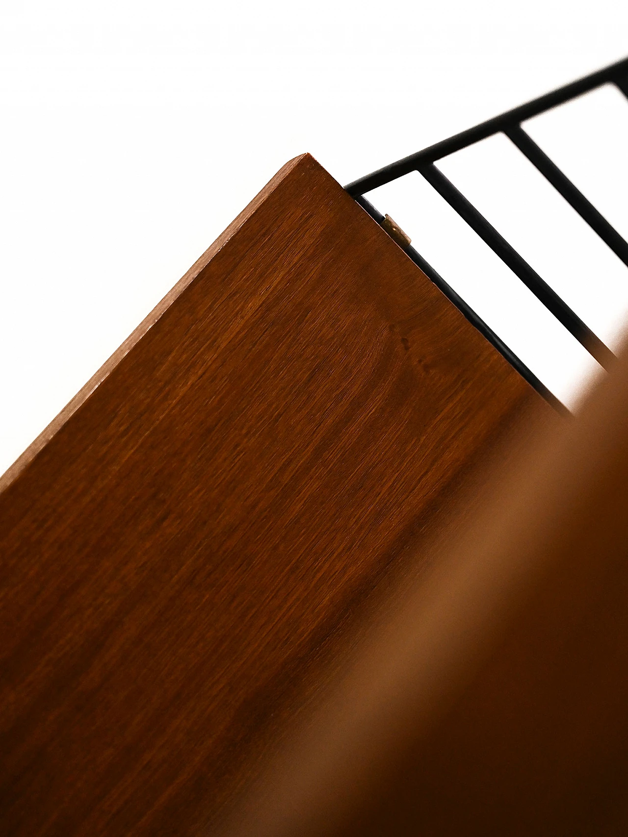 Hylla teak and metal wall bookcase, 1960s 6