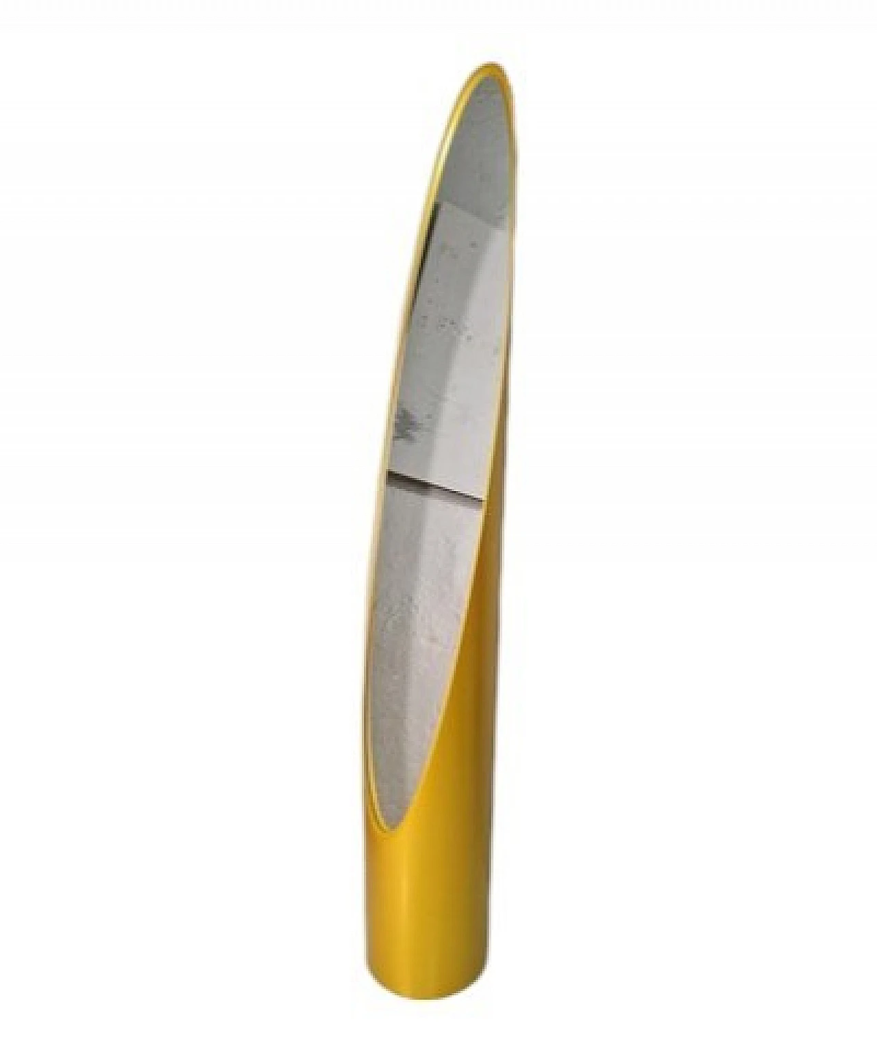 Specchio da terra Unghia in legno e pvc oro, anni 2000 16