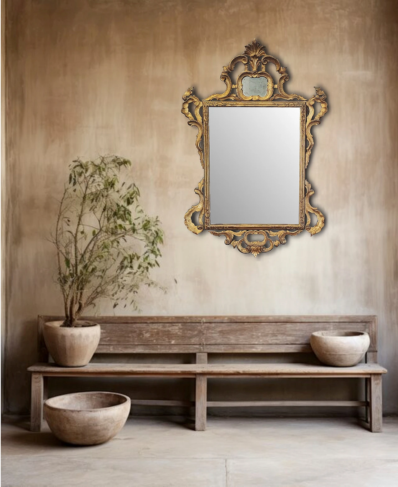 Venetian gilded mirror, late 18th century 1