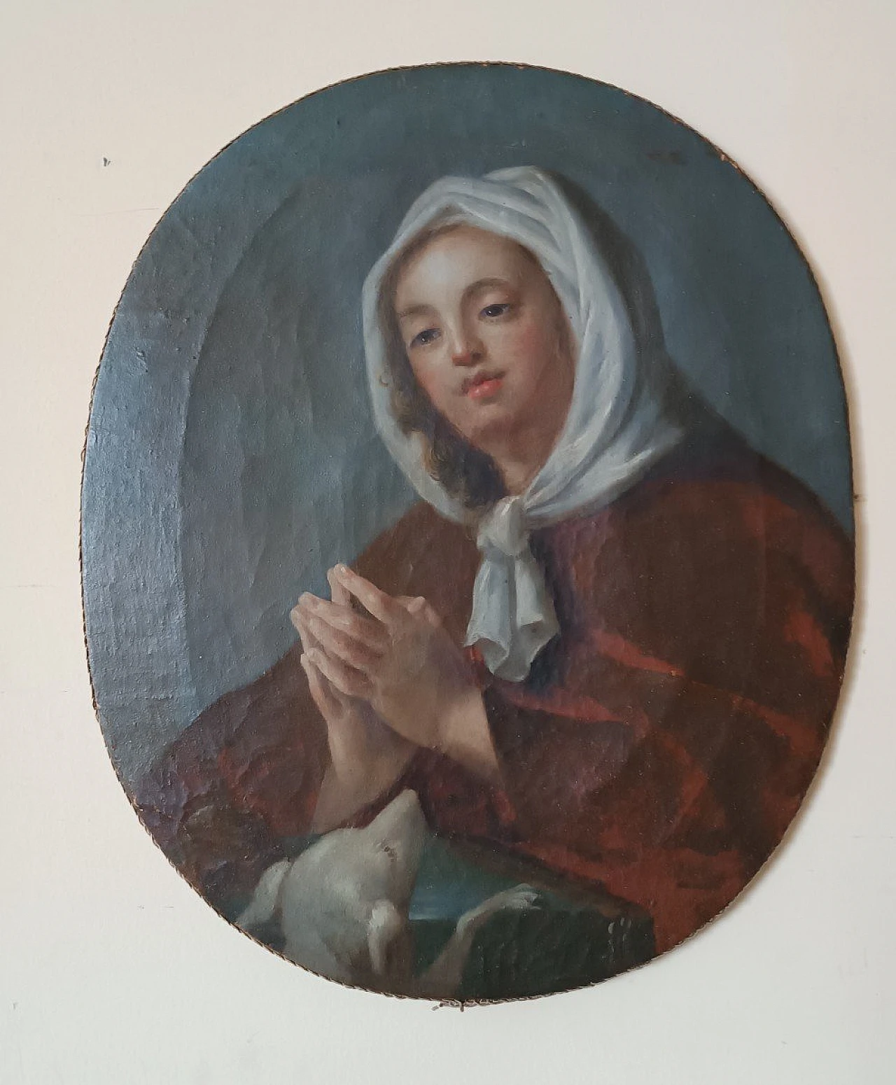 Saint Margaret of Cortona, oil painting on canvas, mid-18th century 10