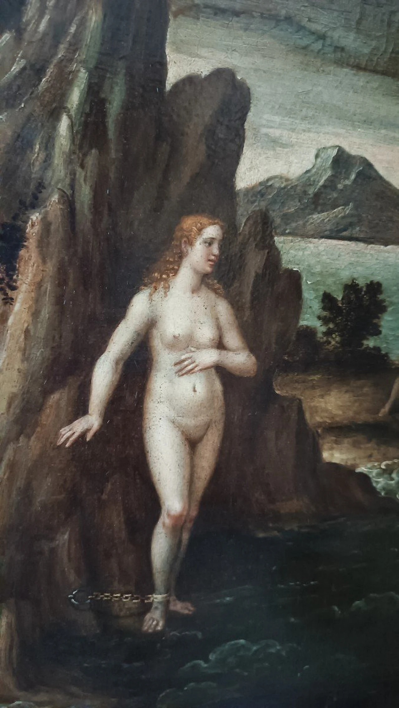 Scene da Orlando Furioso, coppia di dipinti a olio su tela, '600 6