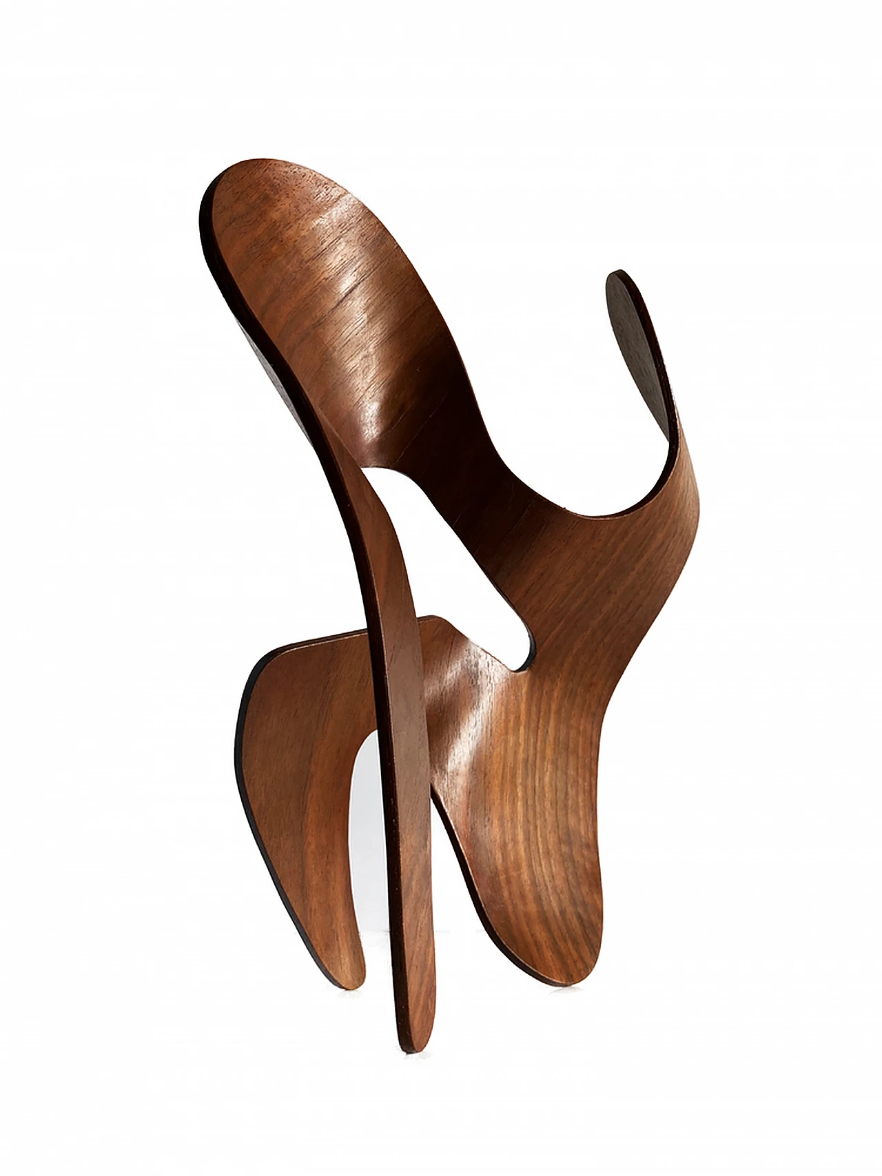 Mrs. Charles Eames, The shadow does not bend, walnut plywood sculpture 40