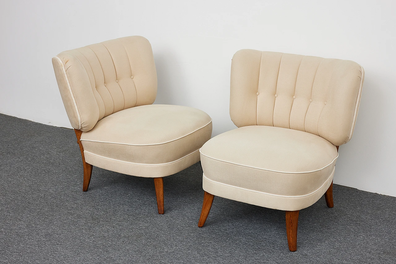 Pair of armchairs by Otto Schulz for Jio Möbler, 1940s 19