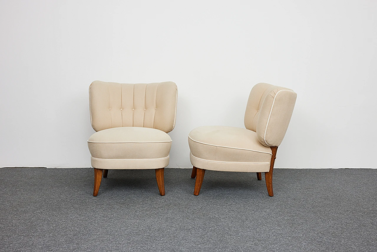 Pair of armchairs by Otto Schulz for Jio Möbler, 1940s 20