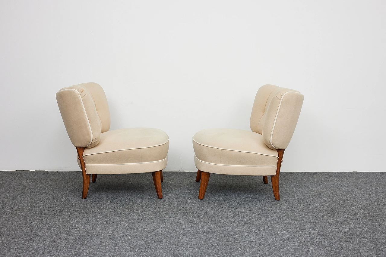 Pair of armchairs by Otto Schulz for Jio Möbler, 1940s 21