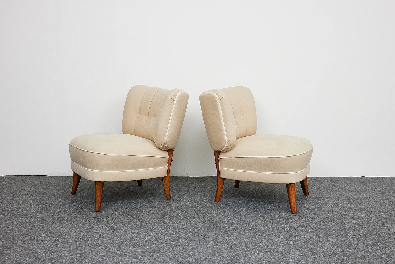 Pair of armchairs by Otto Schulz for Jio Möbler, 1940s 22