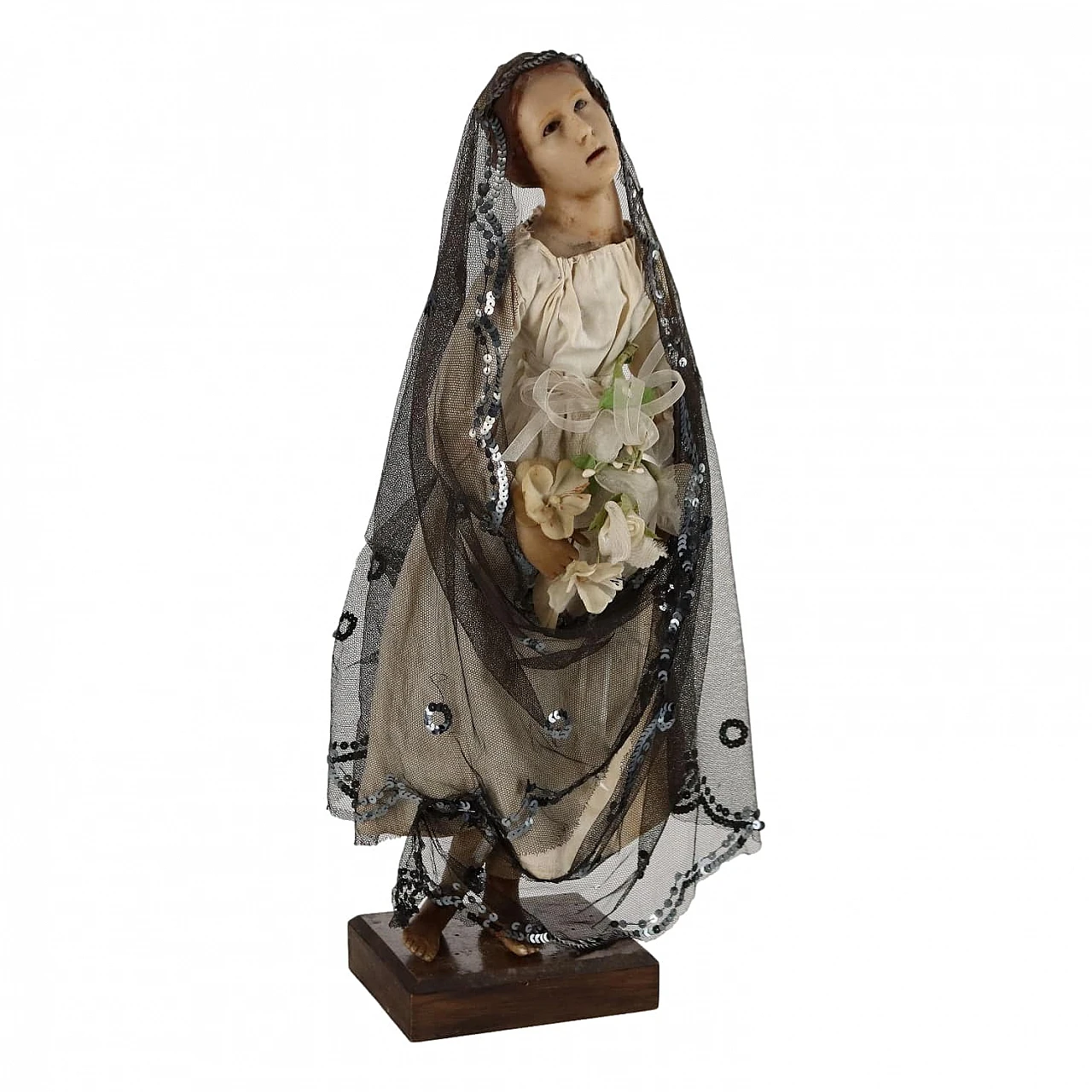 Female figure, wax and fabric sculpture, early 20th century 1