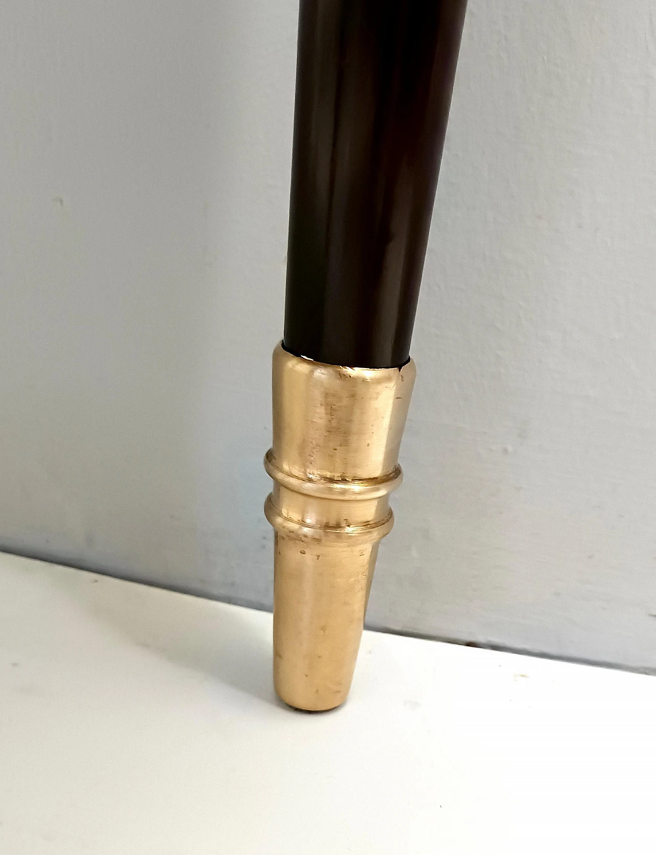 Ebonized beech onsole with marble top attributed to P. Buffa, 1940s 14