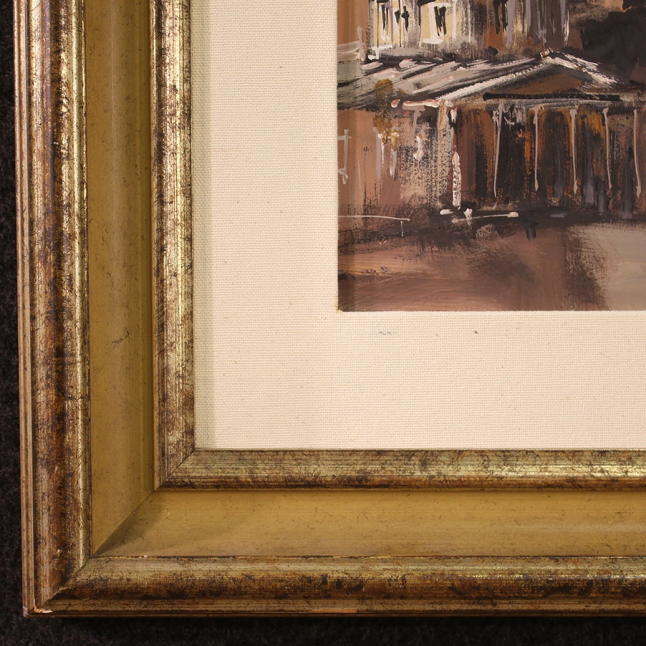 View of Rome, acrylic on cardboard, 1960s 9