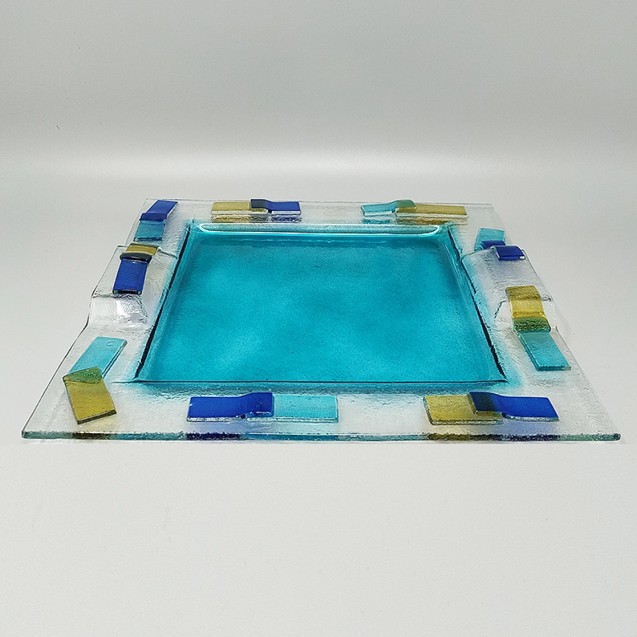Vassoio in vetro di Murano di Albatros, anni '70 2