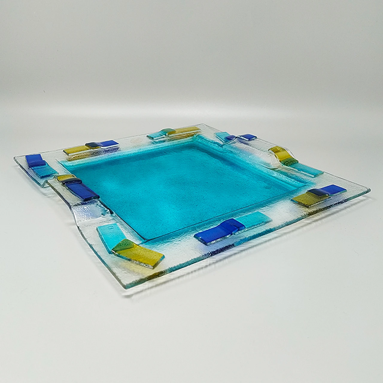 Vassoio in vetro di Murano di Albatros, anni '70 3