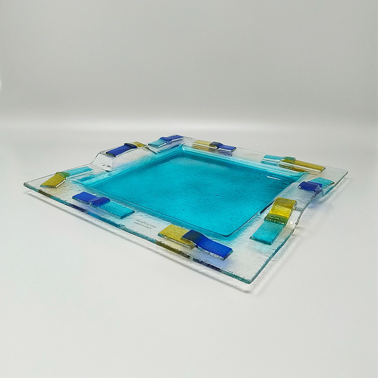 Vassoio in vetro di Murano di Albatros, anni '70 4