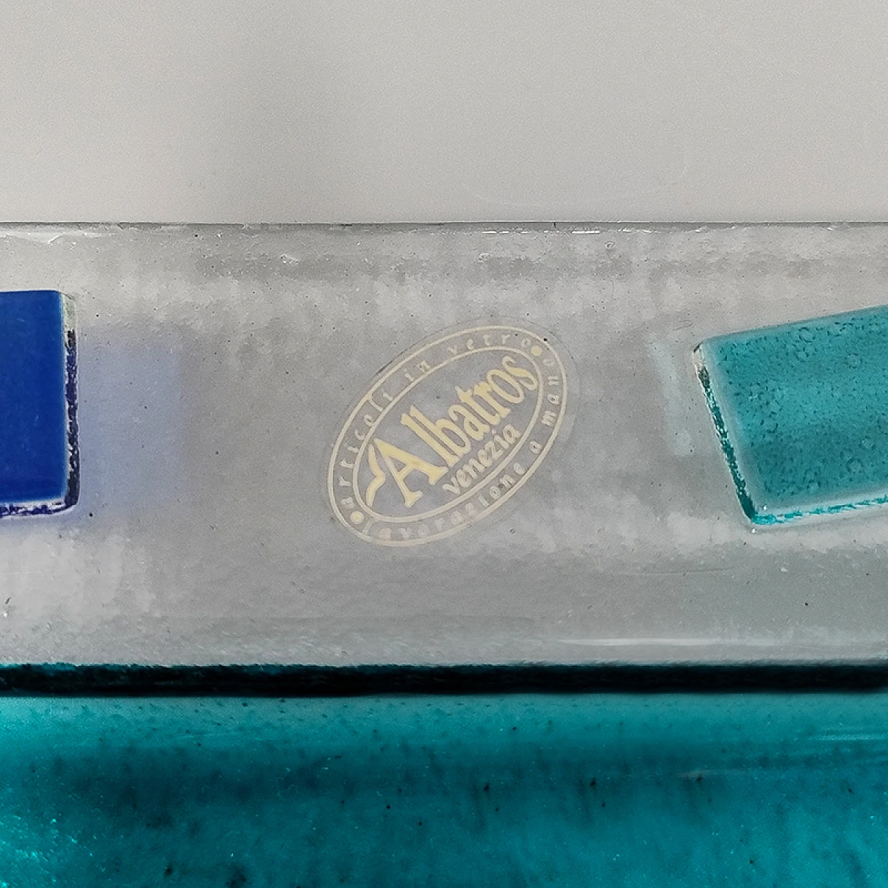 Vassoio in vetro di Murano di Albatros, anni '70 6