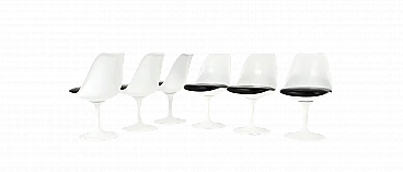 6 Tulip chairs by Eero Saarinen for Knoll International, 1970s