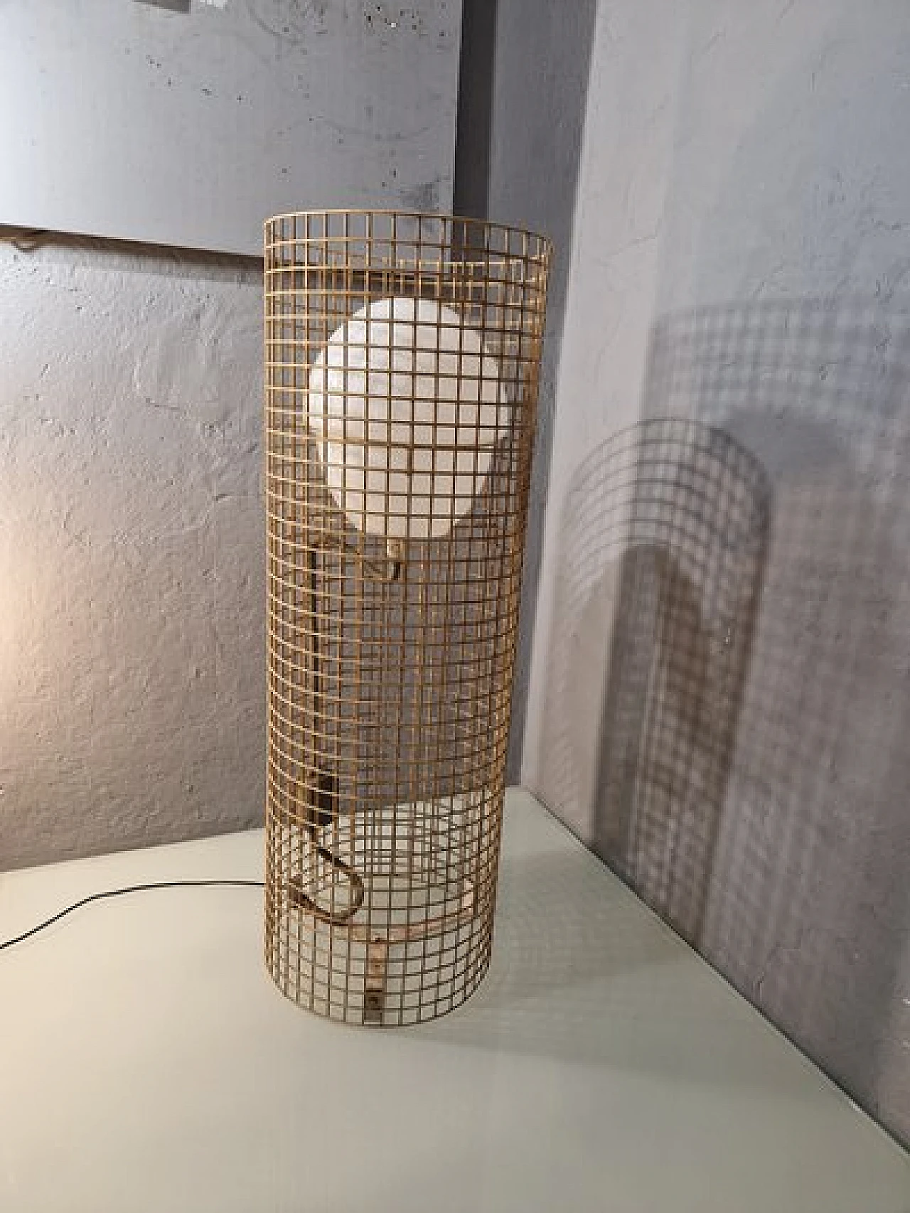 Floor lamp 1102 in gilded iron by Gino Sarfatti for Arteluce, 1950s 2