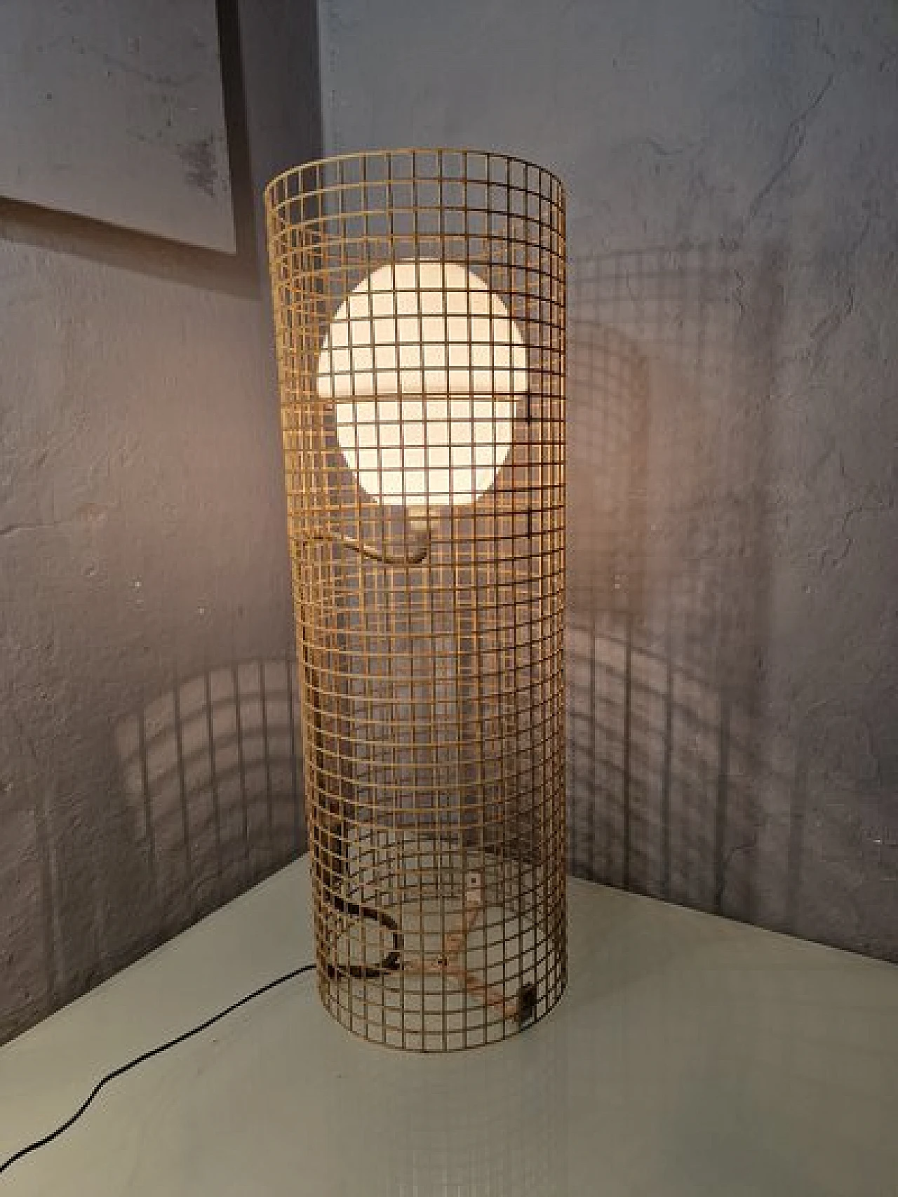 Floor lamp 1102 in gilded iron by Gino Sarfatti for Arteluce, 1950s 5