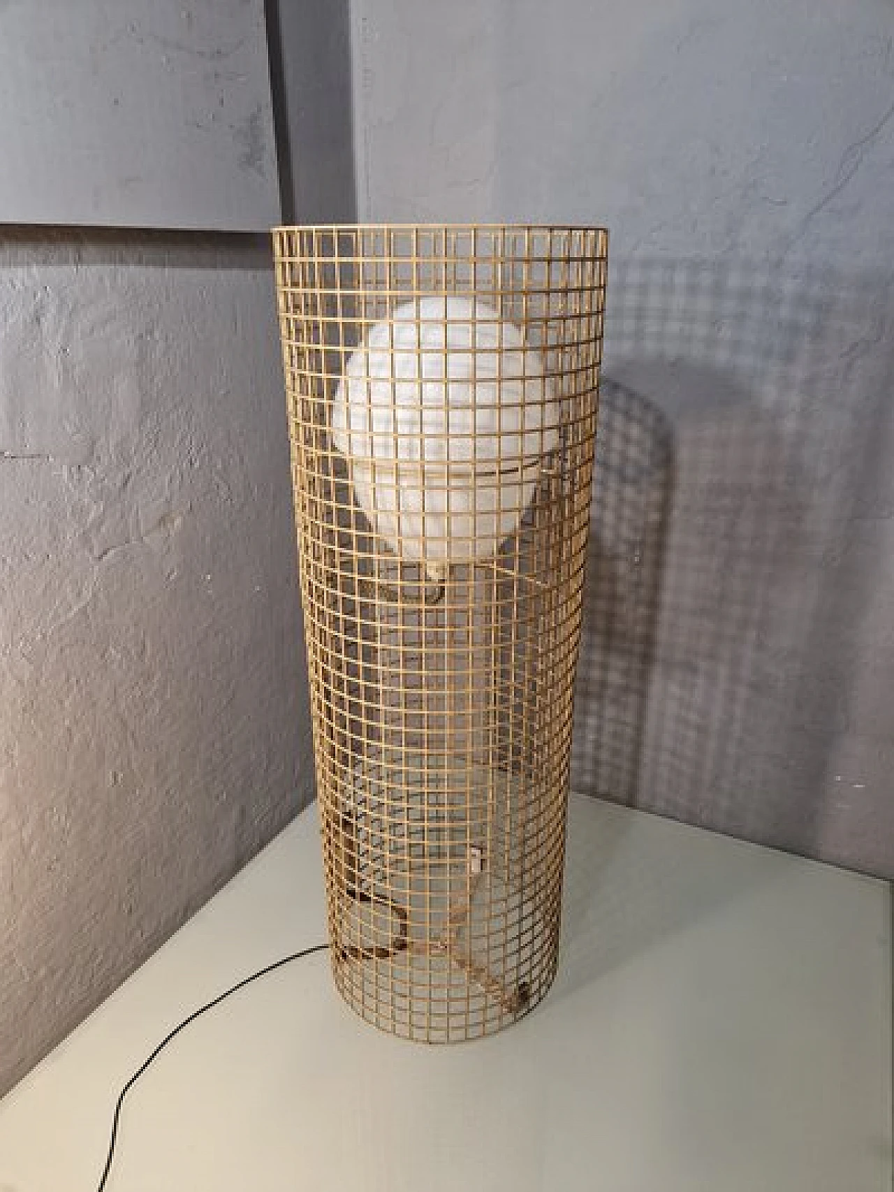 Floor lamp 1102 in gilded iron by Gino Sarfatti for Arteluce, 1950s 6