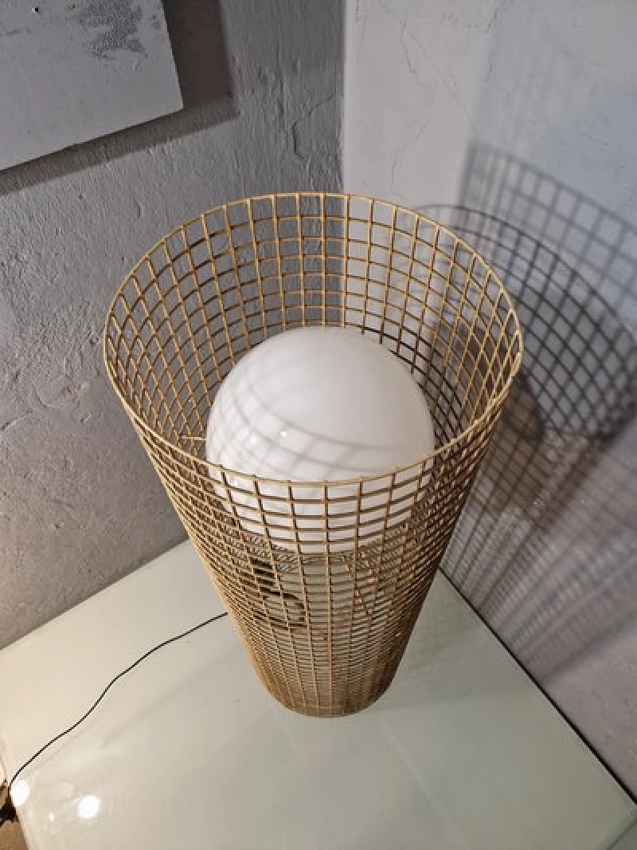 Floor lamp 1102 in gilded iron by Gino Sarfatti for Arteluce, 1950s 9