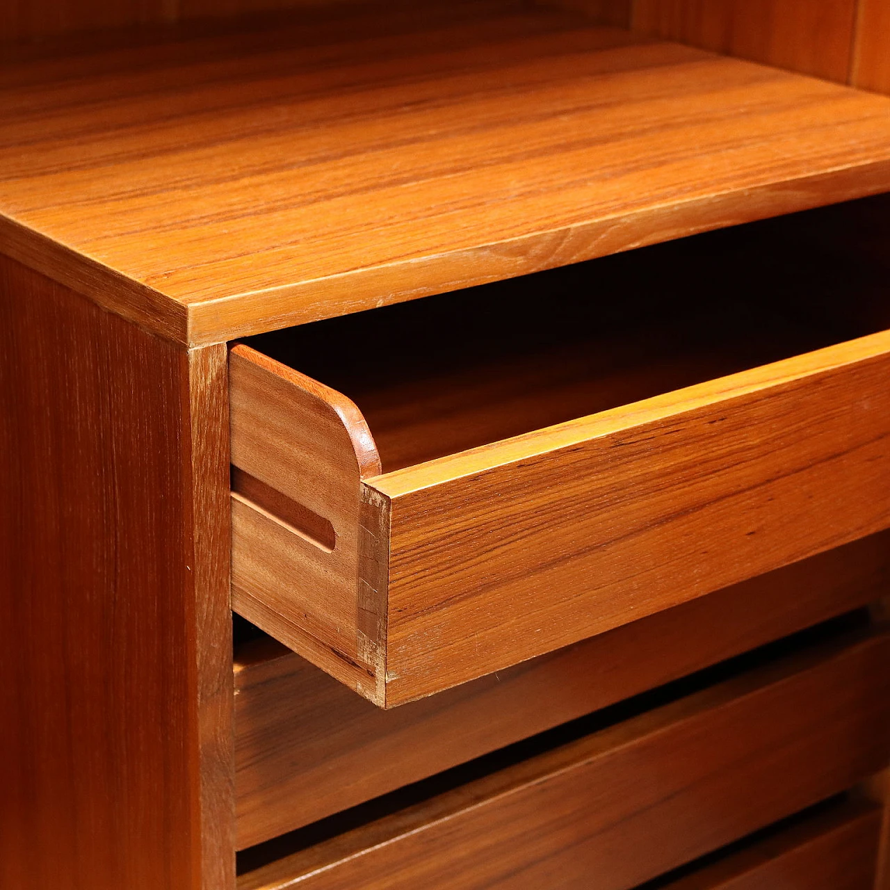 Two-door teak and mahogany wardrobe with metal legs, 1960s 7