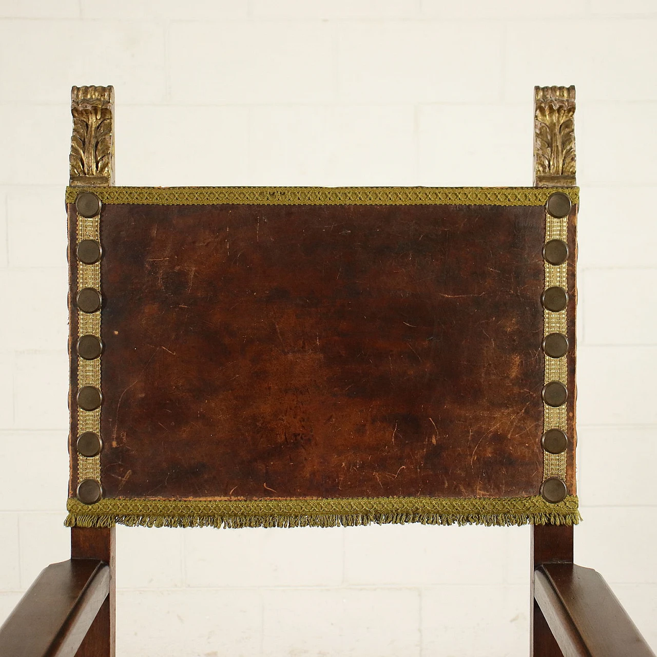 Group of 4 walnut neo-renaissance chairs and armchair, 19th century 4