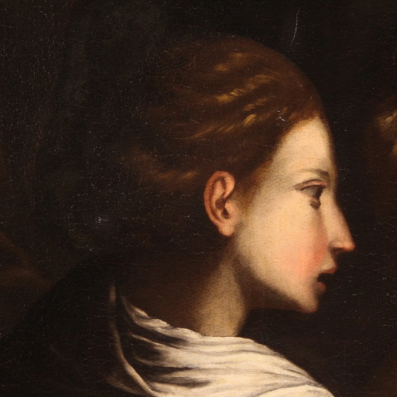 Lot e le figlie fuggono da Sodoma, olio su tela, '600 8