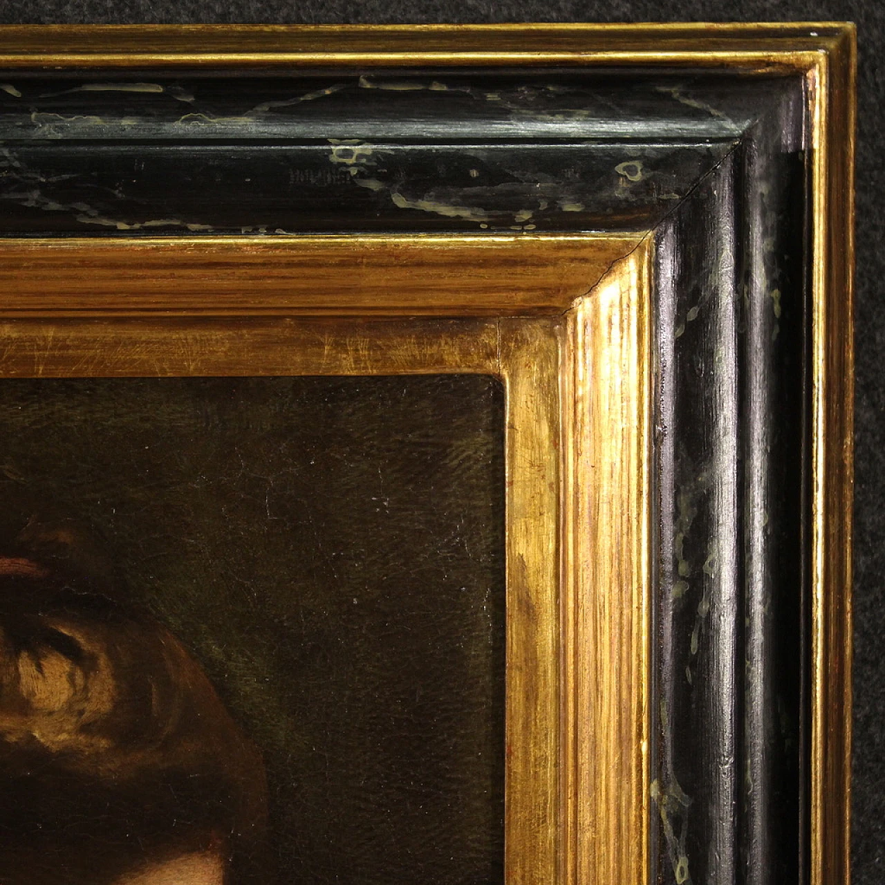 Lot e le figlie fuggono da Sodoma, olio su tela, '600 15