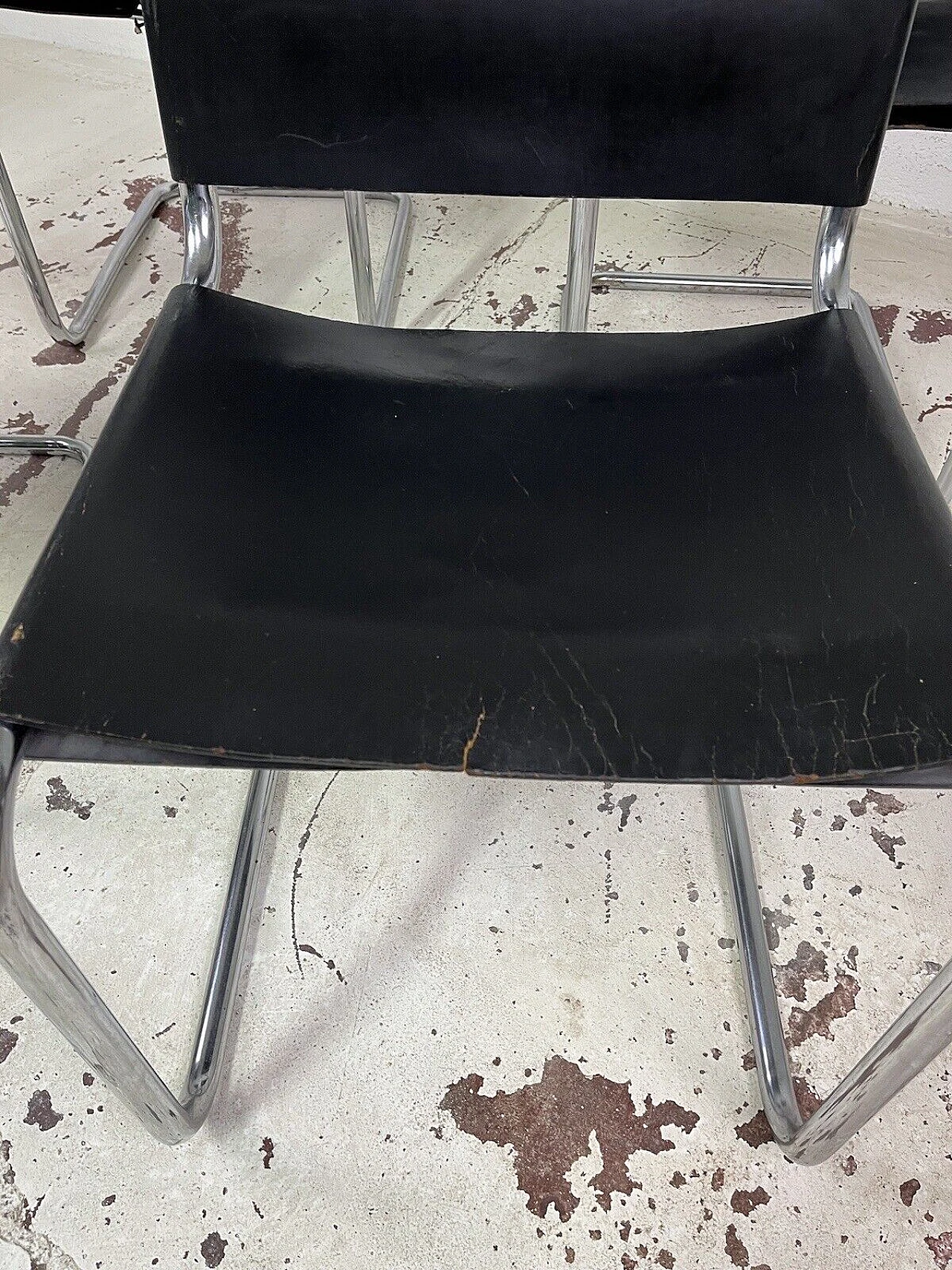 4 S33 Cantilever chairs by Mart Stam for Gavina, 1970s 11