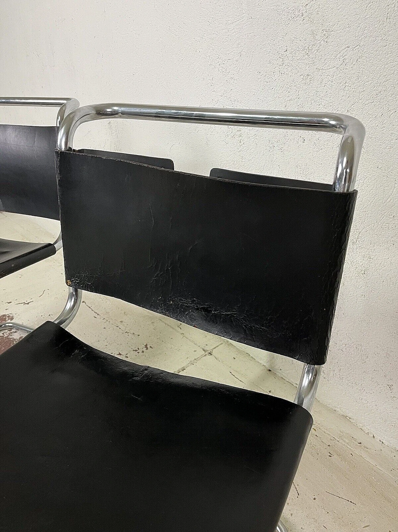 4 S33 Cantilever chairs by Mart Stam for Gavina, 1970s 14