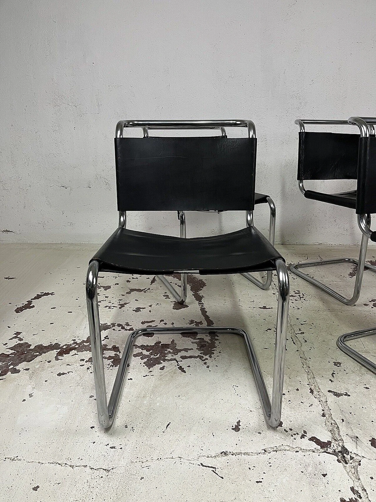 4 S33 Cantilever chairs by Mart Stam for Gavina, 1970s 15