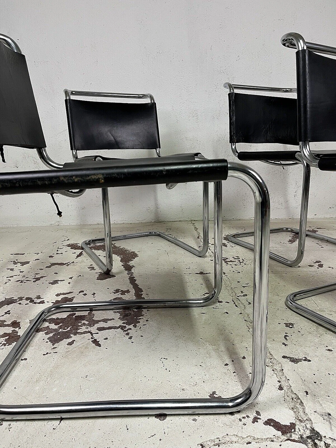 4 S33 Cantilever chairs by Mart Stam for Gavina, 1970s 18