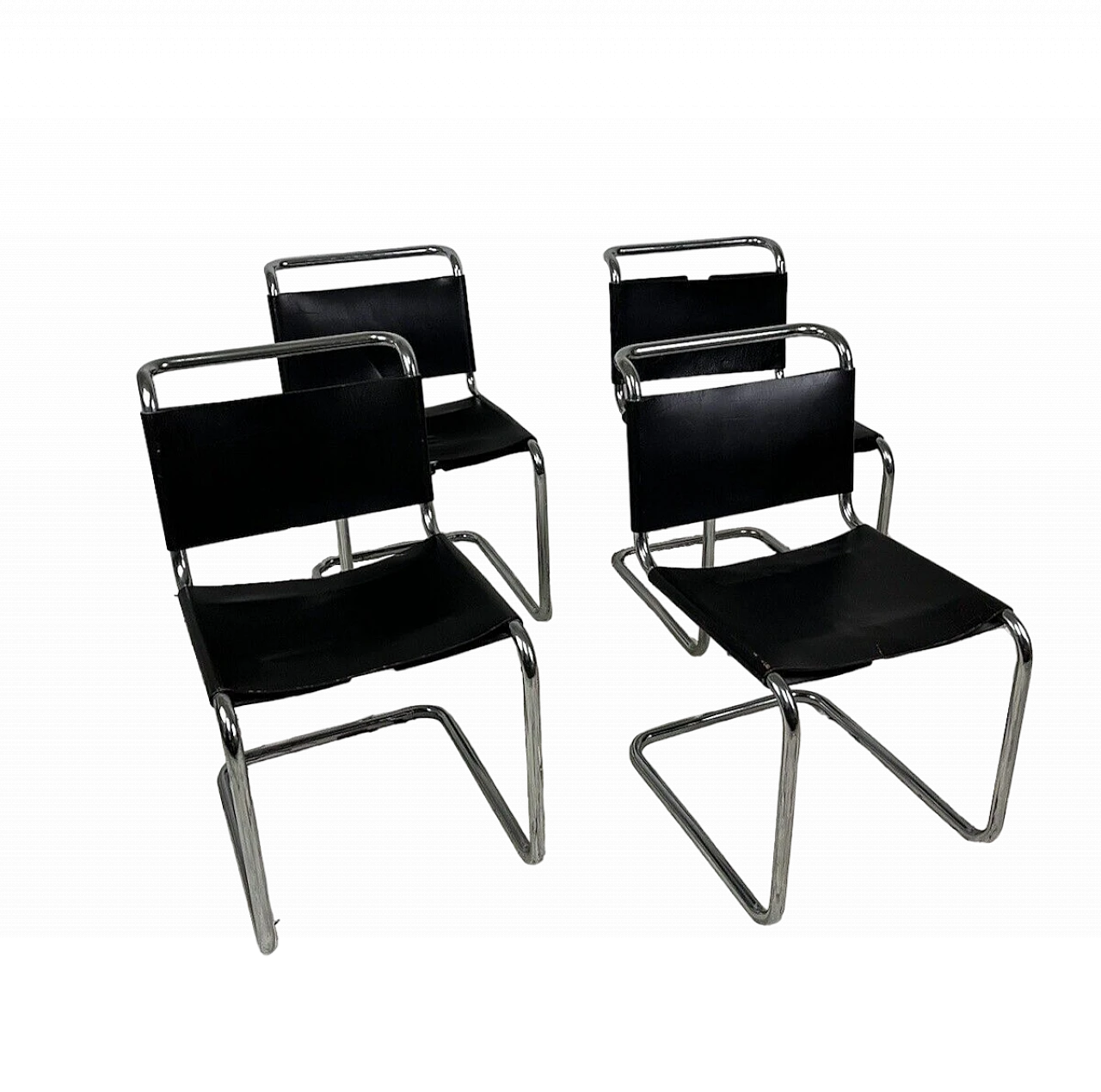4 S33 Cantilever chairs by Mart Stam for Gavina, 1970s 23