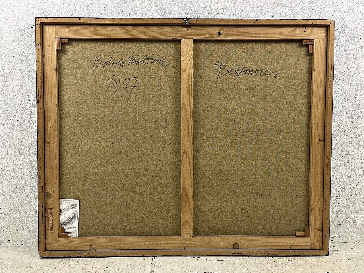 Rodolfo Martini, Bowmore, oil painting on canvas, 1987 11