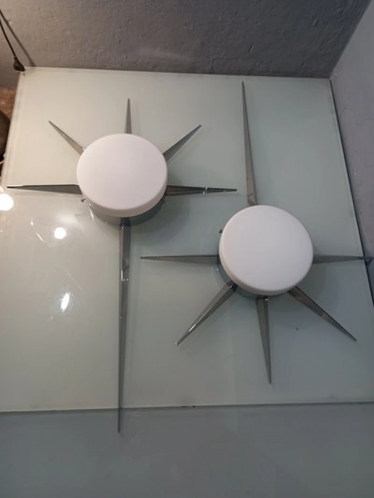 Comet wall light in chromed metal in the style of Gio Ponti, 2000s 9