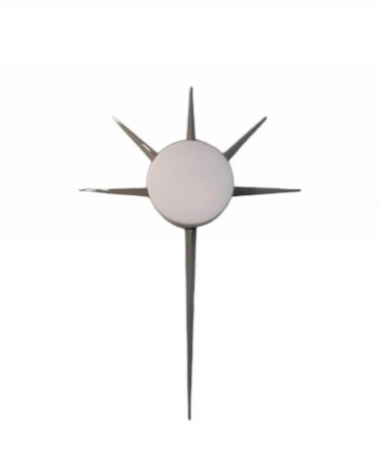 Comet wall light in chromed metal in the style of Gio Ponti, 2000s 16