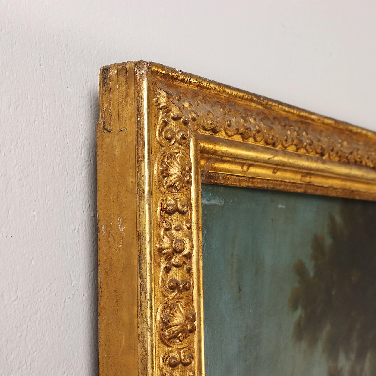 Landscape with figures, oil on hardboard, 1930s 10