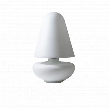 Frosted glass table lamp, 1970s