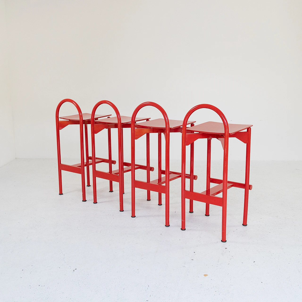 4 Tabù stools by Gigi and Pepe Tanzi for Pozzi & Verga, 1980s 4