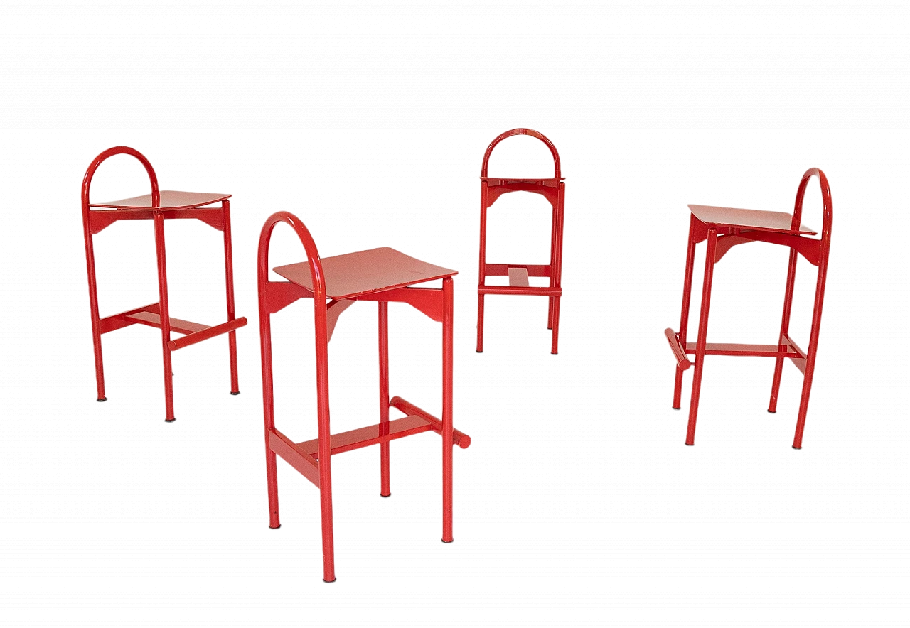 4 Tabù stools by Gigi and Pepe Tanzi for Pozzi & Verga, 1980s 12